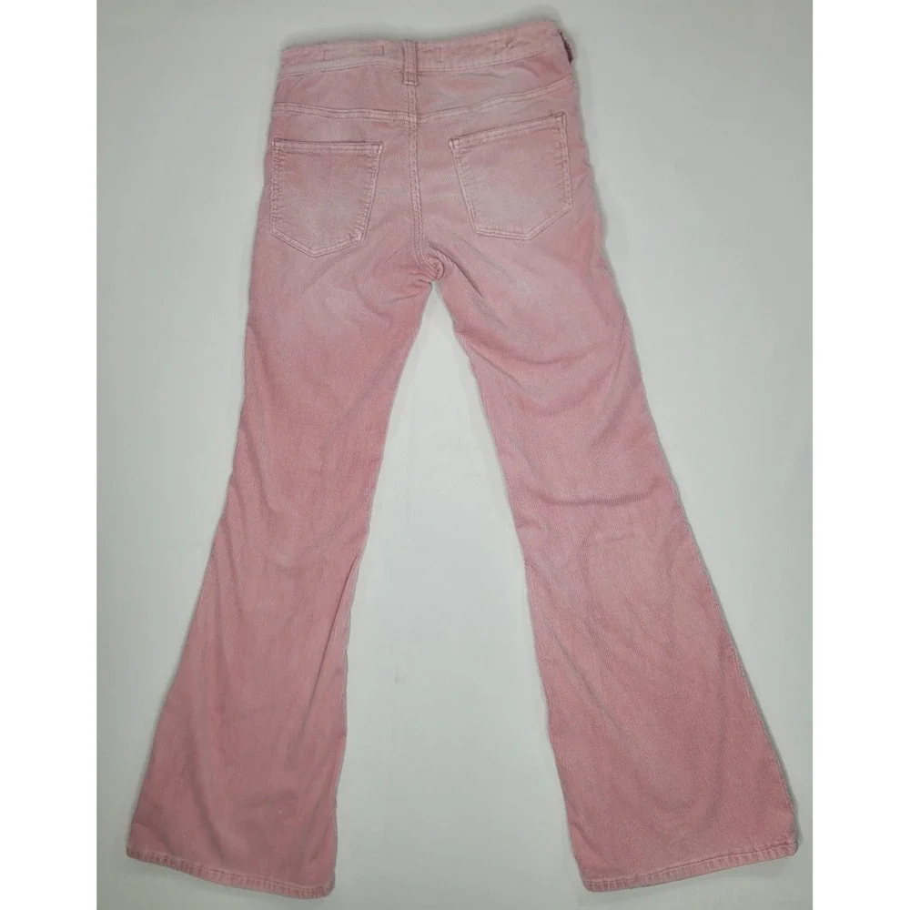 Pilcro and the Letterpress by Anthropologie Pink High Rise Bootcut Corduroy Pant